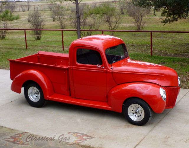 1940 Ford Custom Pickup Truck - Red with Flames 400 V8 Street Rod Muncie 4 speed 1940 Ford Other Pickups