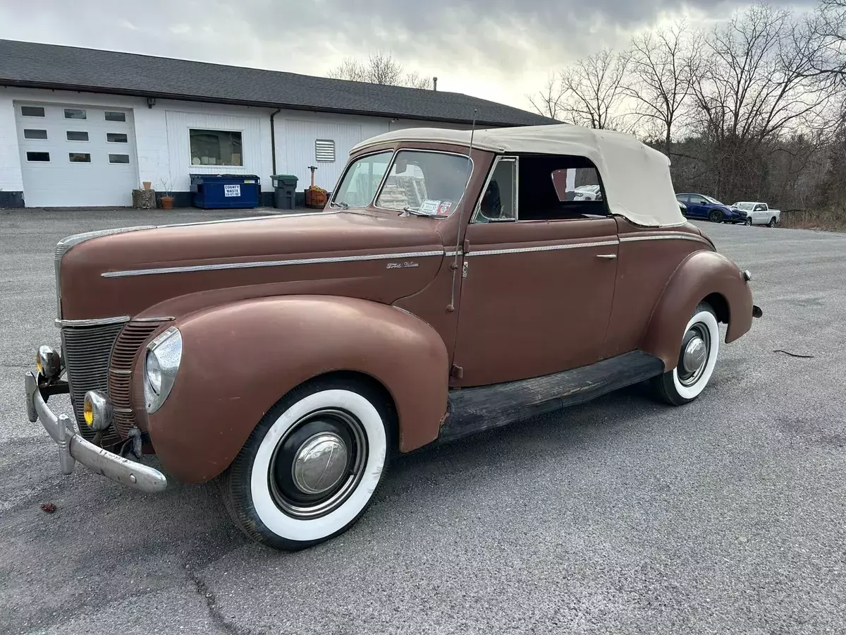 1940 Ford Deluve Convertible New Convertible Top, Runs and Drives Flathead!! 1940 Ford Deluxe Convertible