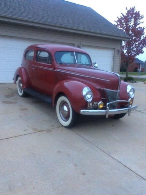 1940 Ford Deluxe 2 Door 72577 Miles Red 2 Door Flathead V8 Manual 1940 Ford Other 2 Door