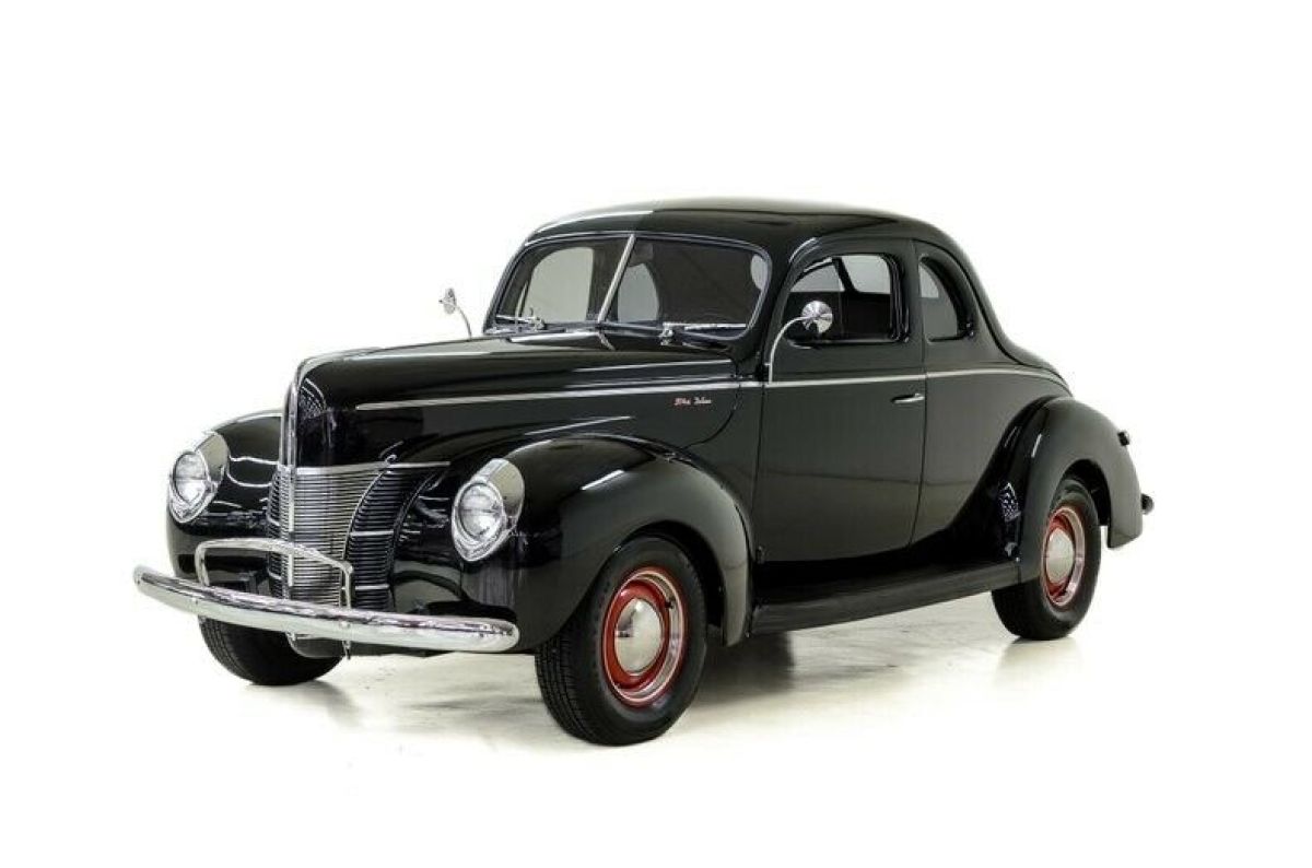 1940 Ford Deluxe 609 Miles Black Coupe 221 Flathead V8 3-Spd Manual 1940 Ford Deluxe