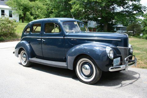 1940 Ford Deluxe Blue Sedan Low Miles Excellent Condition Family Owned Garaged 1940 Ford Deluxe
