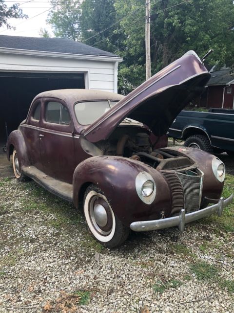 1940 FORD DELUXE BUSINESS COUPE—ORIGINAL—-STORED IN GARAGE SINCE 1973 1940 Ford Deluxe