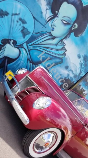 1940 FORD Deluxe CONVERTIBLE 40 Hot Street Rod or Lead Sled Tail Dragger Cruiser 1940 Ford Deluxe