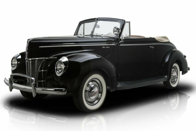 1940 Ford Deluxe Convertible Black Convertible 221 Flathead 8 3 Speed Manual 1940 Ford Deluxe Convertible