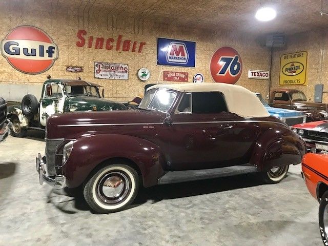 1940 FORD DELUXE CONVERTIBLE MUST SEE VIDEO! PICS! RARE FENDER SKIRTS 1940 Ford Deluxe Convertible Convertible