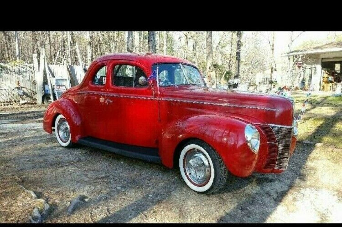 1940 Ford Deluxe Coupe - Power Steering, Power Brakes, A/C, All steel body 1940 Ford Deluxe Stainless Steel
