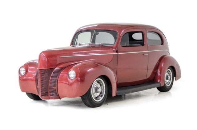 1940 Ford Deluxe Street Rod 642 Miles Burgundy Sedan 350ci 3-Spd Auto 1940 Ford Deluxe Street Rod