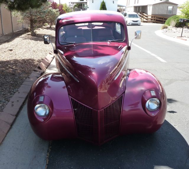 1940 Ford Custom Street Rod Deluxe Shaved chrome + bumpers - photo 10