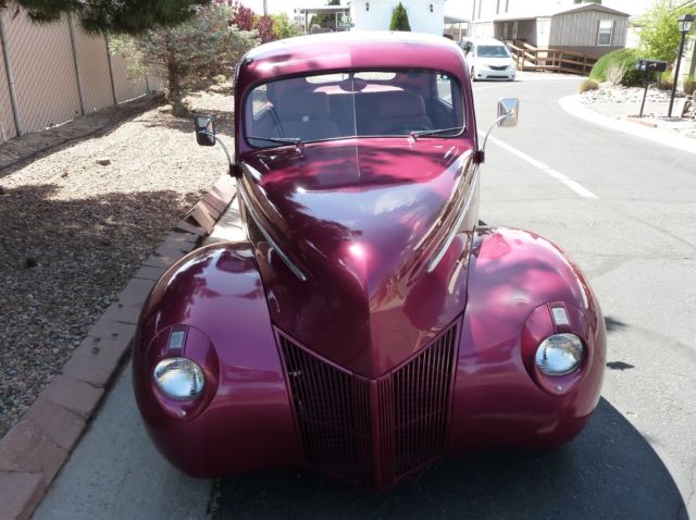 1940 Ford Custom Street Rod Deluxe Shaved chrome + bumpers - photo 13
