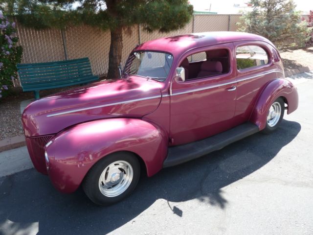 1940 Ford Custom Street Rod Deluxe Shaved chrome + bumpers - photo 2