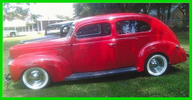 1940 Ford Tudor Sedan Deluxe 350 Crate Engine w 9k Mi Automatic Steel Body 1940 Ford Tudor Sedan Deluxe