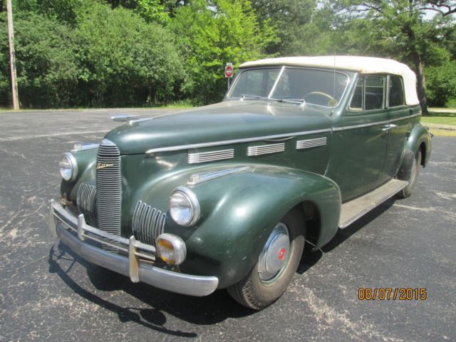 1940 lasalle four-door convertible sedan 1940 Other Makes green leather
