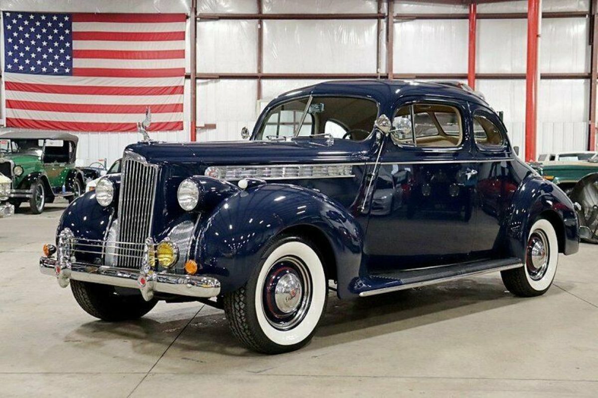 1940 Packard 110 Club Coupe 71386 Miles Packard Blue Coupe 245ci 6-Cylinder Flat 1940 Packard 110 Club Coupe