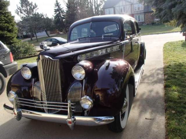 1940 Packard, 18th Series, Model 1800 4 dr, restored 1941, 1942, 1943, 1944 1940 Packard Model 1800 122" wb (110)