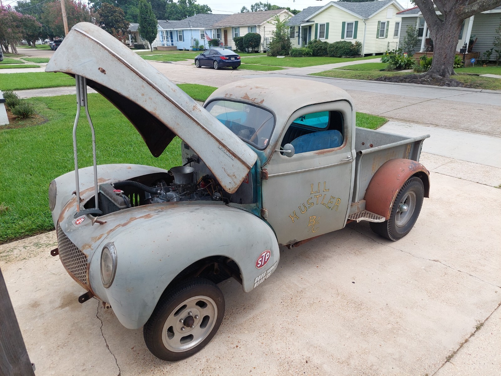1940 Willys truck all steel 327 / turbo 400 patina - photo 5