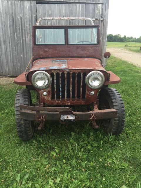 1940s Willys Jeep CJ2A, Runs and Drives. Needs restored. 1949 Willys CJ2A