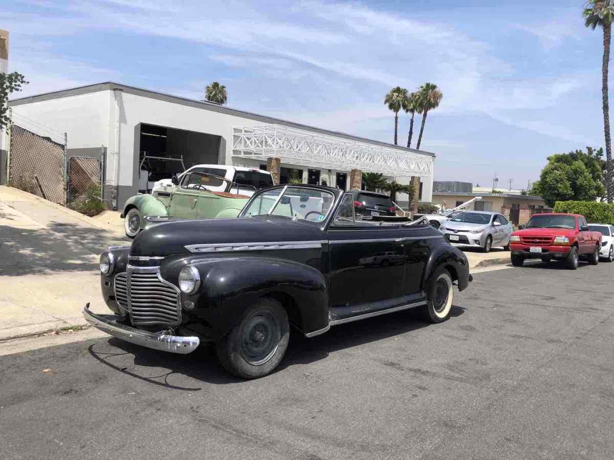 1941 Chevrolet Master Deluxe Convertible Black RWD Manual 1941 Chevrolet Master Deluxe