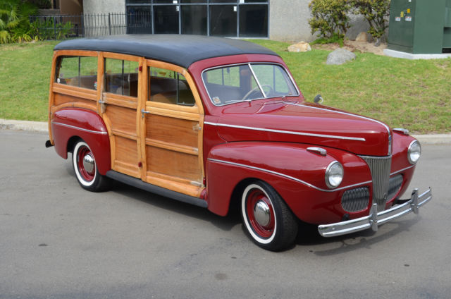 1941 Ford Station Wagon, Woody Deluxe, Older Restoration, Low Mileage, Rust Free 1941 Ford Deluxe Deluxe Woody