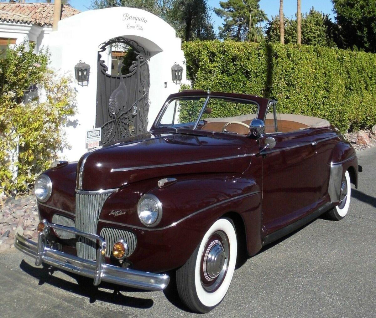 1941 Ford Super Deluxe Convertible. Original Henry Ford Steel. V8 3 on the tree 1941 Ford Super Deluxe Convertible Deluxe