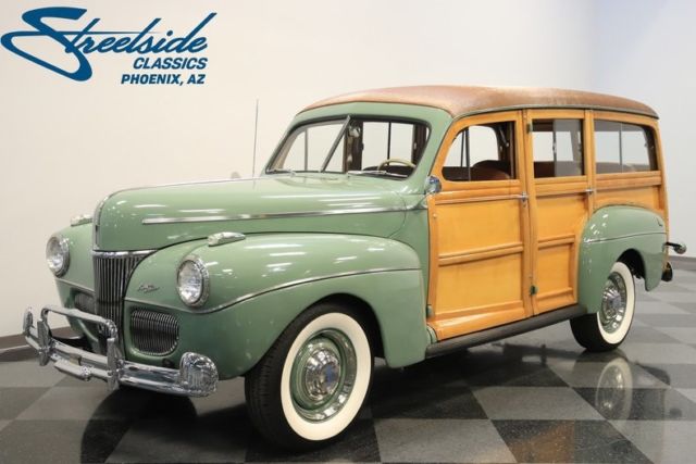1941 Ford Super Deluxe Woody Wagon 82856 Miles Green Station Wagon 221 Flathead 1941 Ford Other Woody Wagon