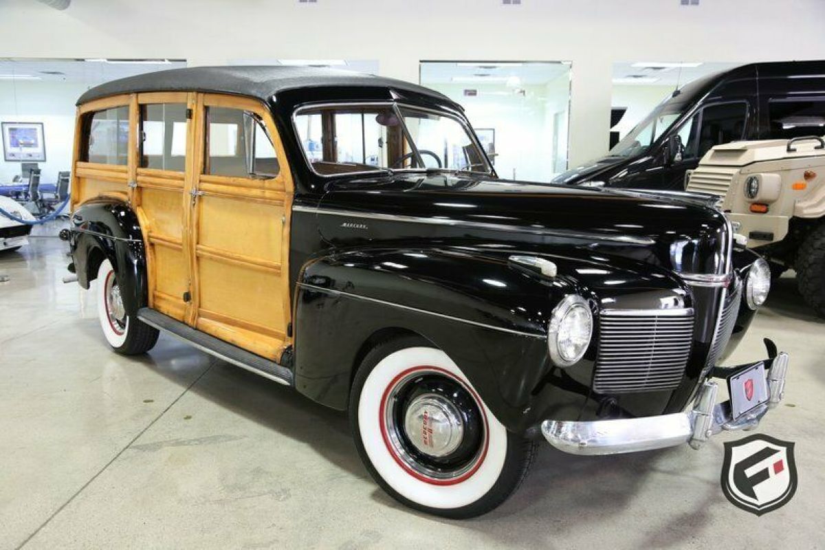 1941 Mercury Eight Woody Station Wagon 37654 Miles Black Station Wagon 239 V8 Ma 1941 Mercury Eight Woody Station Wagon