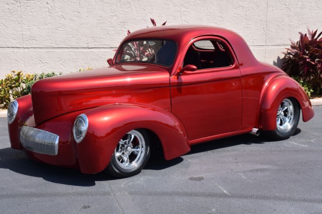1941 Willys Coupe 466CI V8 Auto PS/PB/PW/AC 0 Miles Dark Candy Red 1941 Willys Coupe 466CI V8 Auto PS/PB/PW/AC