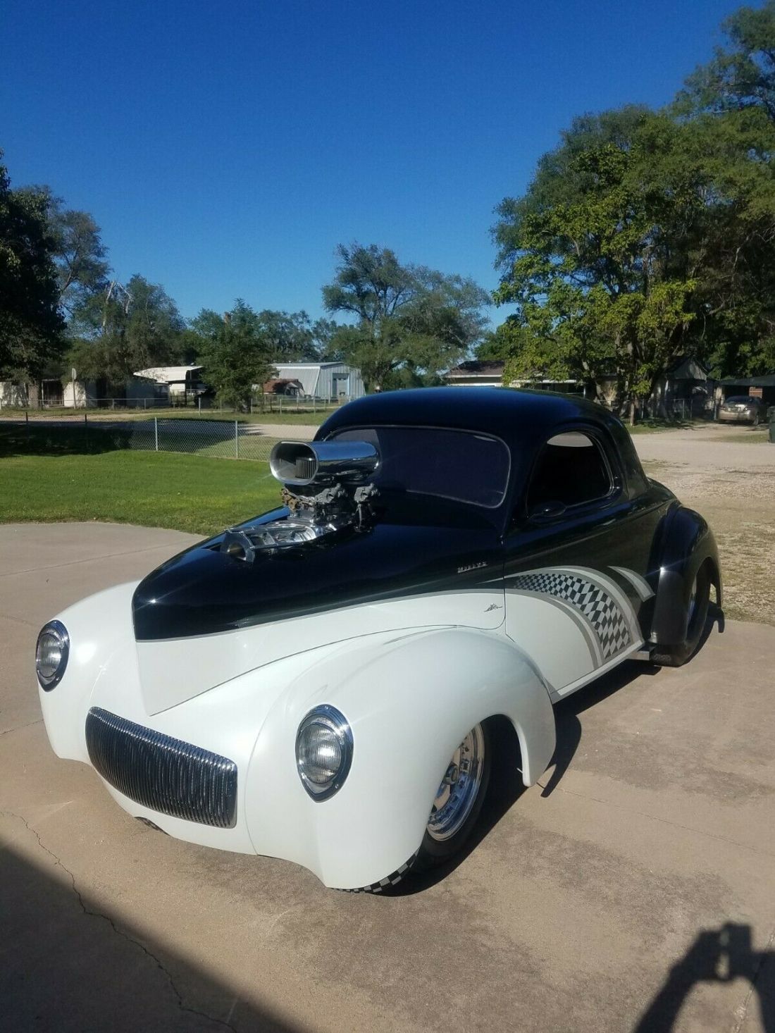 1941 Willys Coupe Pro Street, Blown Ford 429, Outlaw Body & Chassis 1941 Willys