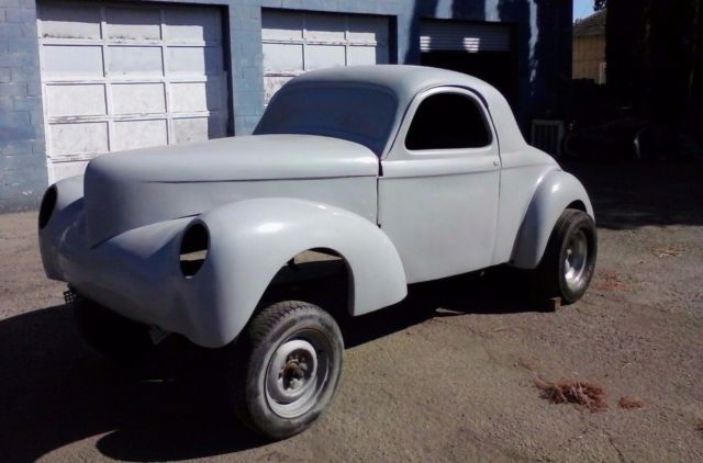 1941 WILLYS COUPE PROJECT GASSER ROLLER RAT HOT ROD SET UP FOR HEMI HAS HISTORY 1941 Willys Americar
