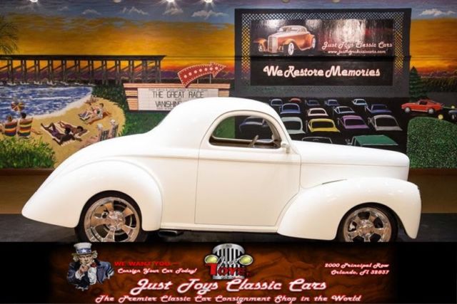 1941 Willys Coupe, White with 1,244 Miles available now! 1941 Willys Coupe --