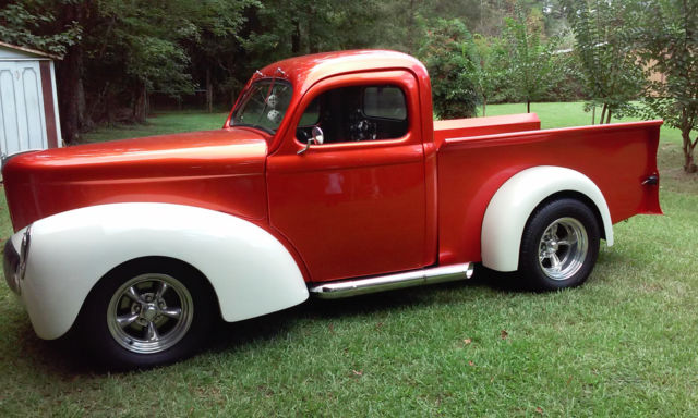 1941 willys truck 1941 Willys Pickup Orange/White
