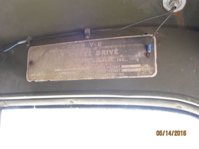 1942 Ford Other MARMON HERRINGTON 4X4 SNOGO SNOWBLOWER NAPCO POWER WAGON - photo 4