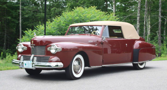 1942 Lincoln Continental Cabriolet V12 1 of 136 Built Fully Restored 1942 Lincoln Continental