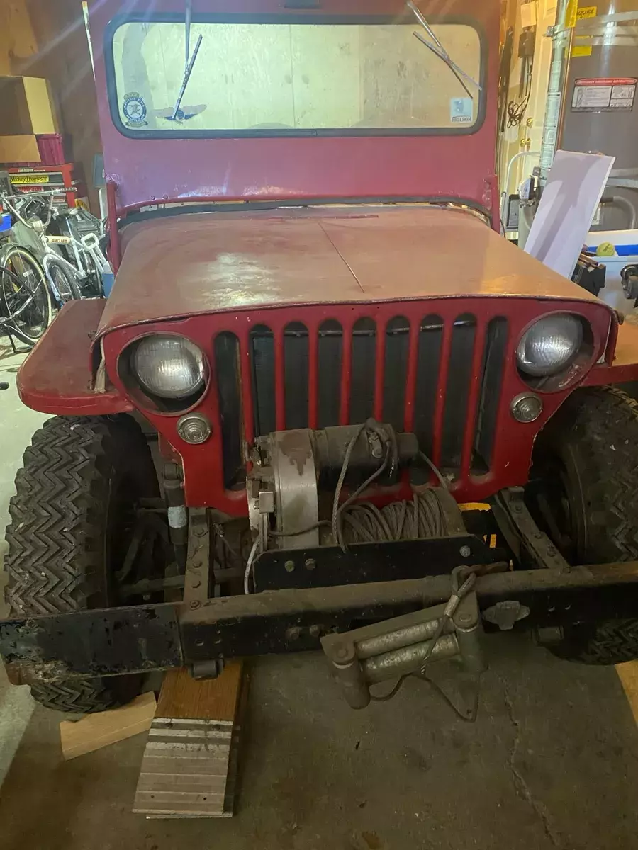1942 Willys MB Red 1942 Willys MB