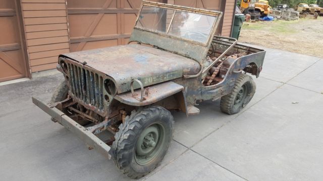 1943 Willys MB Military Jeep for restoration - WW2 - No Reserve - Ford - Bantam 1943 Willys MB