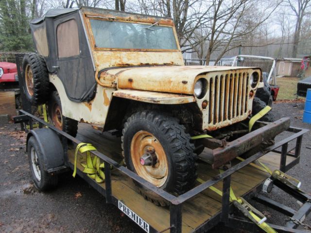 1944 FORD ARMY JEEP GPW. WILLYS MB JEEP. VINTAGE. HAS TITLE!! 1944 Willys MB