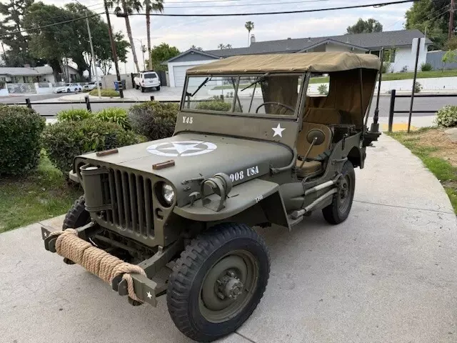 1944 Ford GWP Willys Jeep WW2 Military Style MB All Original Body Rust Free CA 1944 Willys GPW