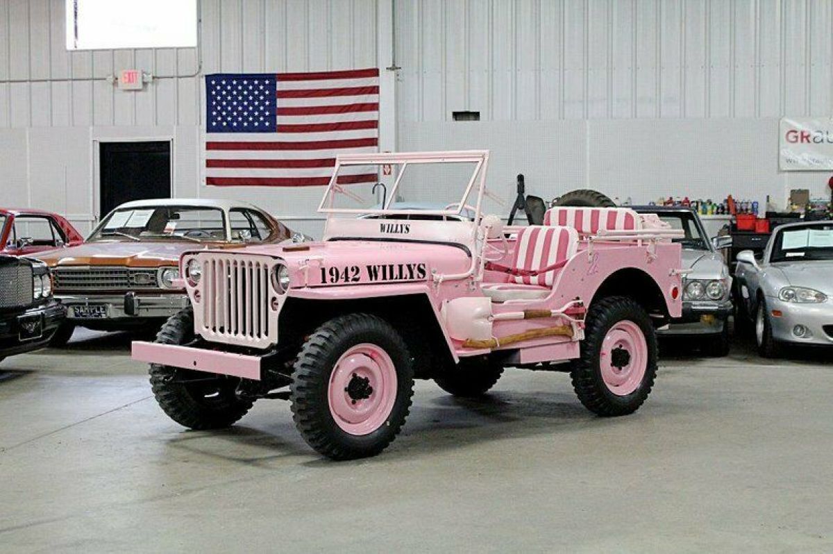 1944 Willys Jeep 14543 Miles Pink SUV 4-Cylinder 3-Speed Manual 1944 Willys Jeep