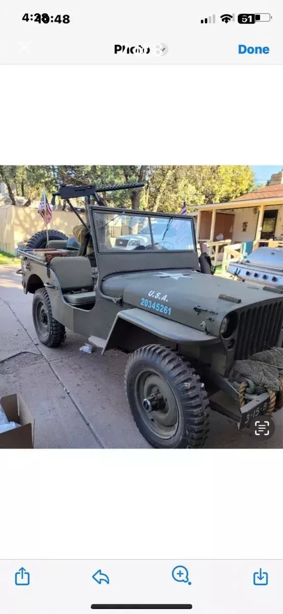 1944 Willys MB Brown military 1944 Willys MB military