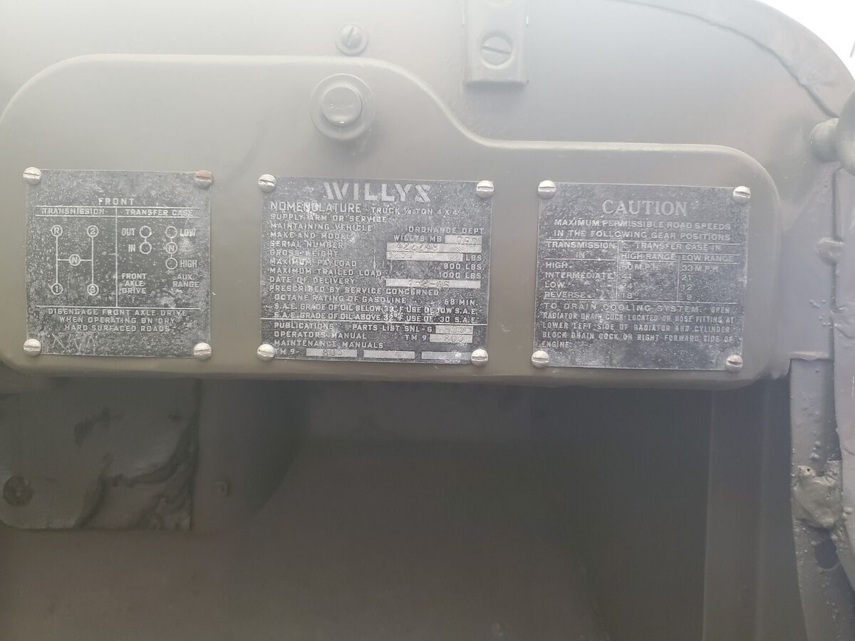1944 Willys MB military - photo 11