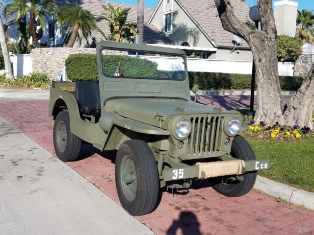 1945 Willys Jeep Modified Into M38 MB Serial Number 1953 Hurricane Engine T-90 1945 Willys MB