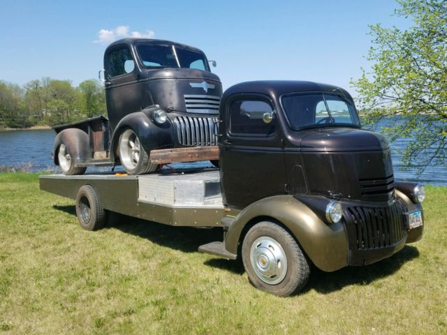 1946 CHEVROLET C O E WEDGE BACK RAMP TRUCK 1946 Chevrolet Other Pickups