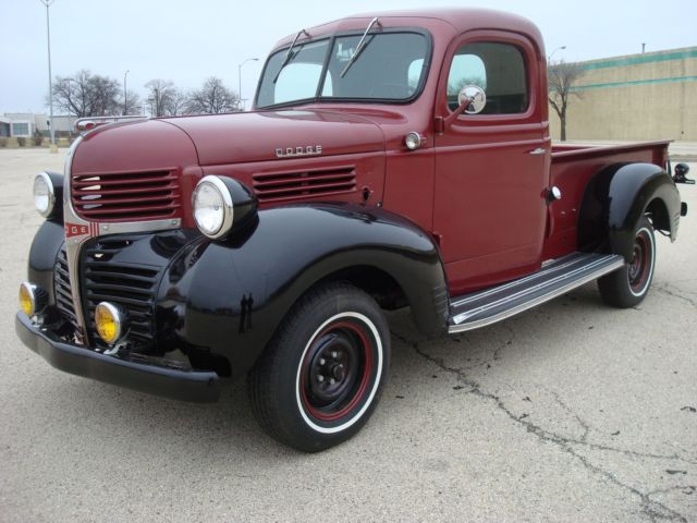 1946 Dodge pickup step side wood bed 6cyl manual 4 speed restored 1946 Dodge Other Pickups D11 pickup stepside shorted