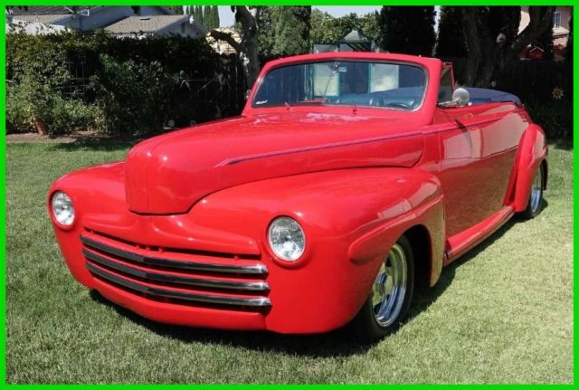 1946 Ford Super Deluxe Convertible 350/350 AT PS PDB AC Tilt MustangII ALL STEEL 1946 Ford Super Deluxe 2 Door Convertible Coupe