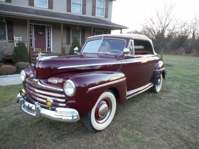 1946 Ford Super Deluxe Convertible, w/columbia overdrive, V8, nice driver 1946 Ford Super Deluxe Super Deluxe