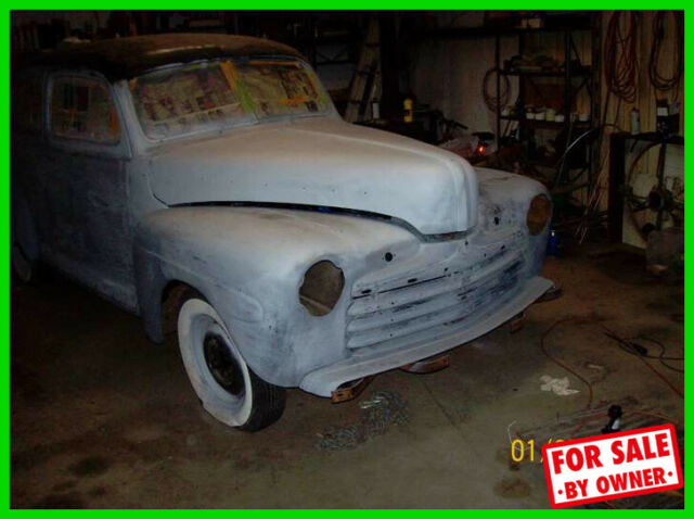 1946 Ford Super Deluxe Project Car Flathead 8-Cylinder 3-Speed Manual TX c84327 1946 Ford Special Deluxe Project Car