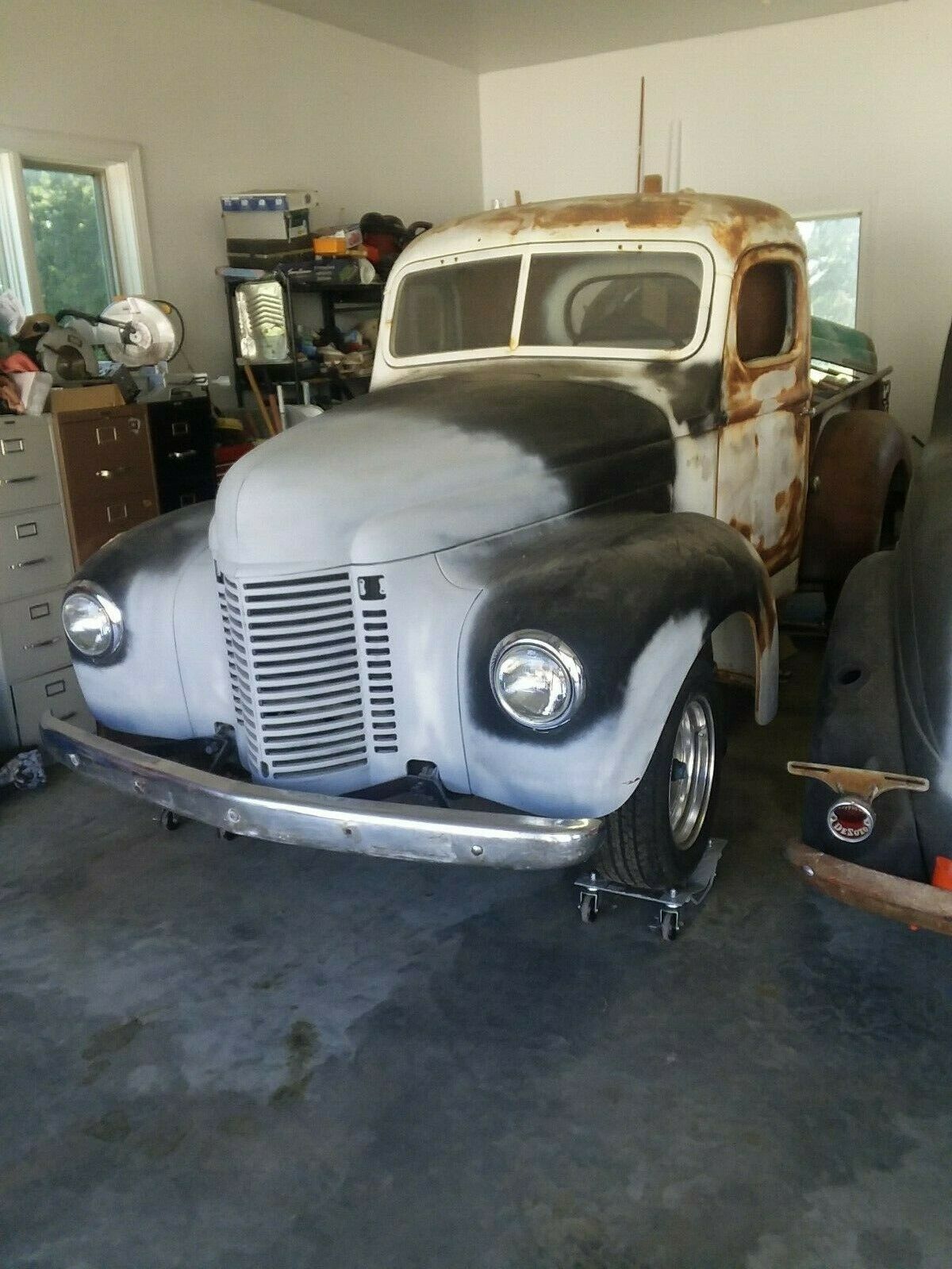 1946 IHC shortbed pickup, complete, with 95% of bodywork complete.. 1946 International Harvester K1