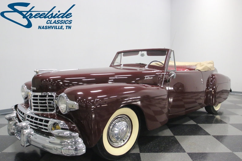 1946 Lincoln Continental 2321 Miles Burgundy Convertible 331 V8 Automatic (Colu 1946 Lincoln Continental --