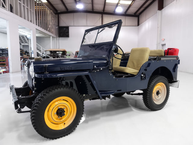 1946 Willys CJ2A | Folding convertible top and removable convertible doors 1946 Willys CJ2A