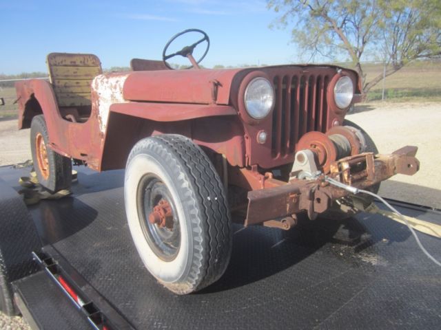 1946Â Willys Overland CJ-2A Very Early Civilian (VEC) Jeep W/ front PTO 1946 Willys CJ2A