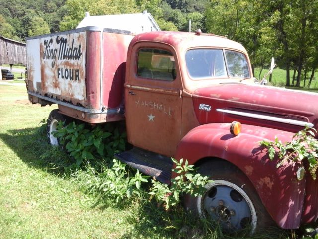 1947 ford stake body truck king midas farm advertising v6 1947 Ford Other Pickups